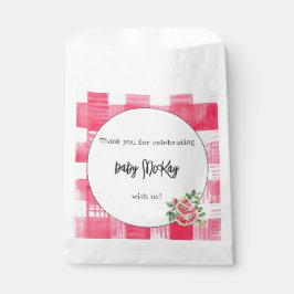 Waterverf Watermeloen Baby Meisje Douche Party Bedankzakje