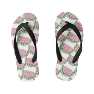 Waterverf Watermeloen Doodles Geschilderd Patroon  Kinder Teenslippers