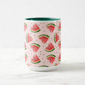 Waterverf Watermeloen Fruitpatroon Mok (Midden)