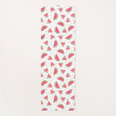 Waterverf Watermeloen Slices Patroon Monogram Yogamat (Voorkant)