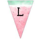 Waterverf watermeloenen vlaggetjes (Derde vlag)