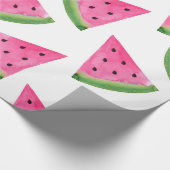 Waterverf Watermelon Wedges Cadeaupapier (Hoek)