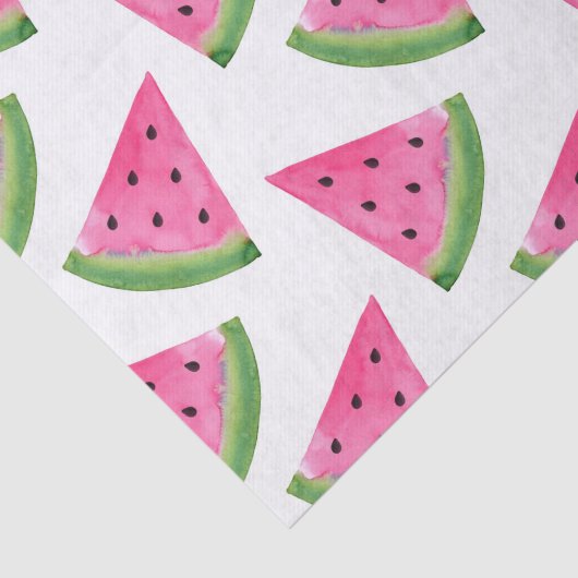 Waterverf Watermelon Wedges Tissuepapier (Detail)