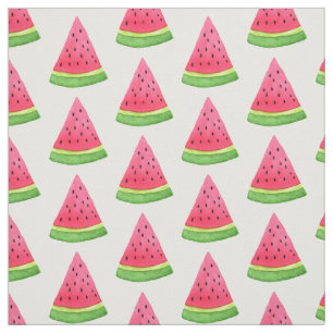 Waterverf Watermelonpatroon Stof