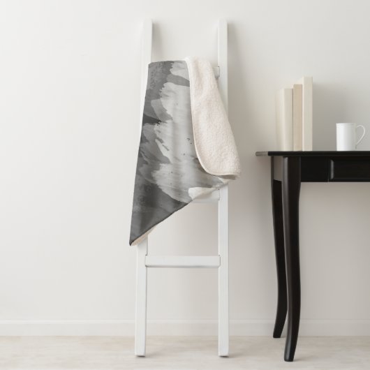 Waterverf waterval, natuur 3 sherpa deken (In situ)