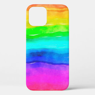 Waterverf waterverf iPhone 12 hoesje