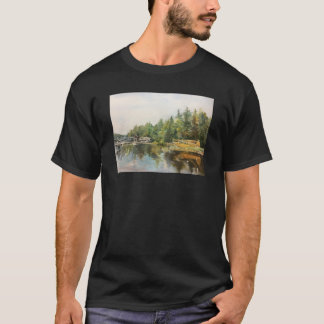 Waterverf watervliegtuig Adirondacks Lake Forest " T-shirt
