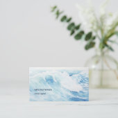 Waterverf Wave Visitekaartje (Staand voorkant)