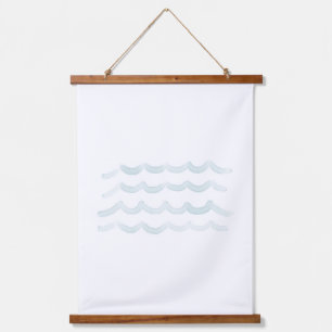 Waterverf Waves Beach Nursery Decor Hangend Wandkleed