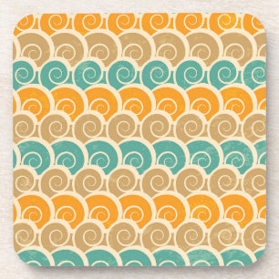 Waterverf Waves Patroon Drankjes Onderzetter