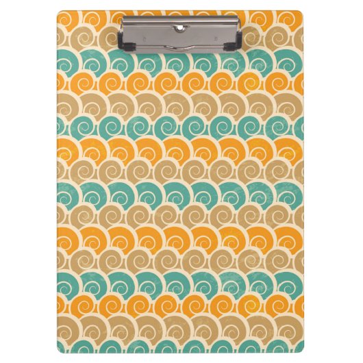 Waterverf Waves Patroon Klembord (Voorkant)