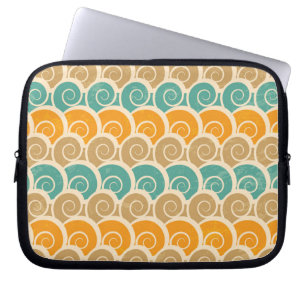 Waterverf Waves Patroon Laptop Sleeve