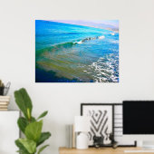 Waterverf Waves Poster (Thuiskantoor)