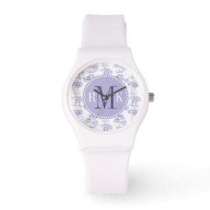 Waterverf Waves & Ships Patroon Horloge
