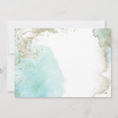 Waterverf Waves Zand Pastel Stationery Note Kaart Notitiekaartje (Achterkant)