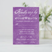 Waterverf-weddenschapskaarten RSVP Kaartje (Staand voorkant)