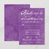 Waterverf-weddenschapskaarten RSVP Kaartje (Voorkant / Achterkant)