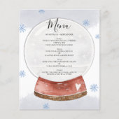Waterverf WEDDING MENU. Flyer (Voorkant)