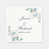 Waterverf Wedding Napkins Servet (Voorkant)