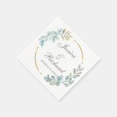 Waterverf Wedding Napkins Servet (Hoek)