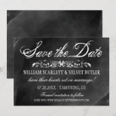 Waterverf Wedding opslaan Datum Save The Date (Voorkant / Achterkant)