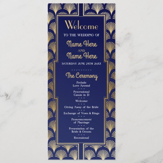 Waterverf Wedding Program uit 1920 Programma (Voorkant)