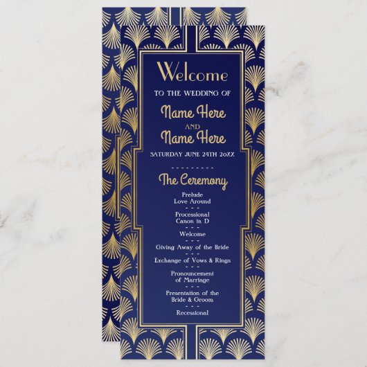 Waterverf Wedding Program uit 1920 Programma (Voorkant / Achterkant)