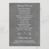 Waterverf Wedding Programma's (Achterkant)