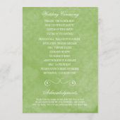 Waterverf Wedding Programma's (Achterkant)