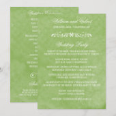 Waterverf Wedding Programma's (Voorkant / Achterkant)