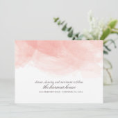 Waterverf Wedding Reception Kaart (Staand voorkant)