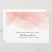 Waterverf Wedding Reception Kaart (Voorkant / Achterkant)