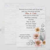 Waterverf weduwen op hout kaart (Voorkant / Achterkant)