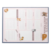 Waterverf Weekblad voor weekblad Notitieblok (Voorkant)