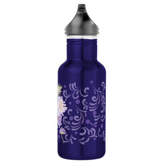 waterverf weidebloemen waterfles (Rechts)