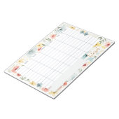 Waterverf wekelijkse planner notitieblok (Schuin)