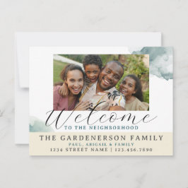 Waterverf Welkom in de buurt Briefkaart