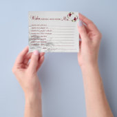 Waterverf wenst dat mevrouw de commissaris binnenk flyer (Hand)