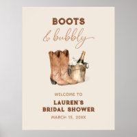 Waterverf Western Cowgirl Douche Welkomstbord