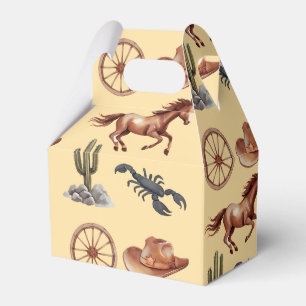 Waterverf Western kind Art Tan Bedankdoosjes