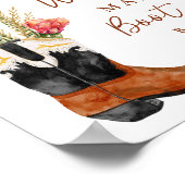 Waterverf Westerne Laarzen Baby shower Welkom Poster (Hoek)