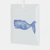Waterverf Whale ornament door Charlotte Canzano (Voorkant links)