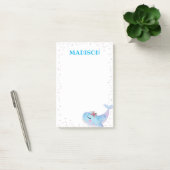 Waterverf Whale Post It Note (Kantoor)