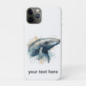 Waterverf Whale Wonder, op maat Case-Mate iPhone Case (Achterkant)