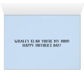 Waterverf Whales Moederdag Pun (Binenzijde Horizontaal (Onderkant))