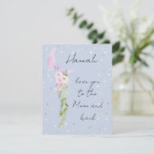 Waterverf Whimsical Love U to Moon and Back (Staand voorkant)