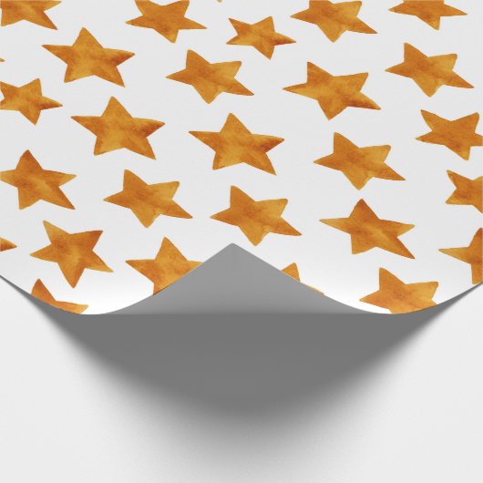 Waterverf Whimsical Stars Pattern Cadeaupapier (Hoek)
