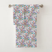 WATERVERF WHIMSISCHE FLORALE BAD HANDDOEK (Insitu)
