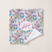 WATERVERF WHIMSISCHE FLORALE BAD HANDDOEK (Wasdoekje)