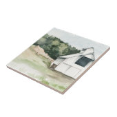 Waterverf White Barn Tegeltje (Zijkant)